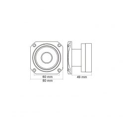   MNC Dome Magassugárzó Hangszóró - 1" - 100/200 W Teljesítmény • 8 Ohm Impedancia