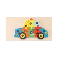   3D-s Montessori fa puzzle játék gyerekeknek - Dínó 1 témájú fejlesztő játék