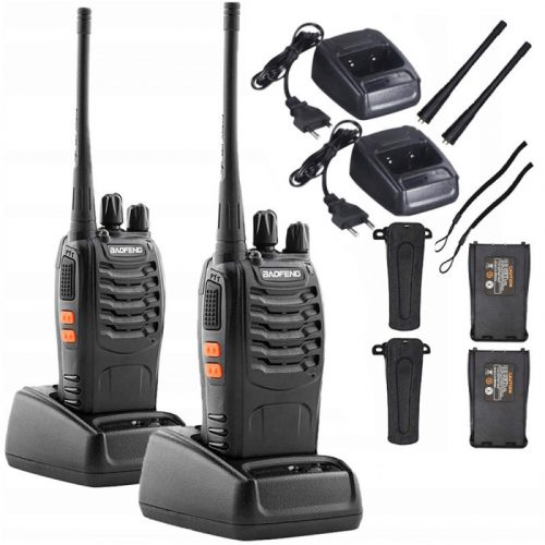 Walkie-talkie rádió, 2 db (Baofeng)