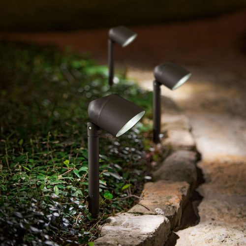 Garden of Eden LED-es szolár lámpa fényvetővel - fekete - 410 mm