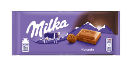 MILKA NOISETTE TÁBLÁS CSOKOLÁDÉ 100G /23/