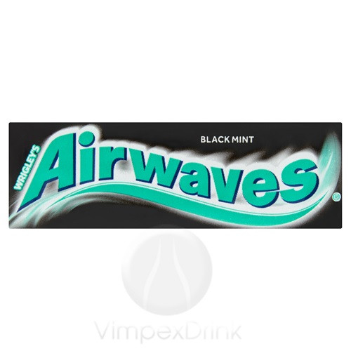 AIRWAVES BLACKMINT DRAZSÉ RÁGÓGUMI 14G  "R"