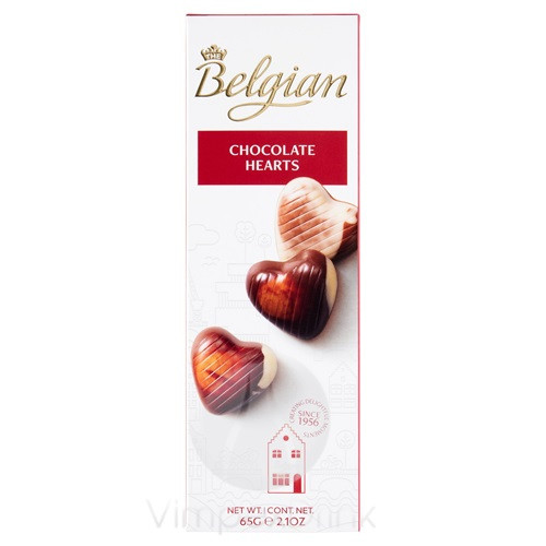 BELGIAN HEARTS HAZELNUT SZÍVDESSZERT 65G