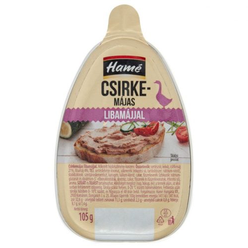 Hamé Csirkemájas libamájjal 105g