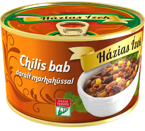 HÁZIAS ÍZ.CHILIS BAB DAR.MARHAH. 400G