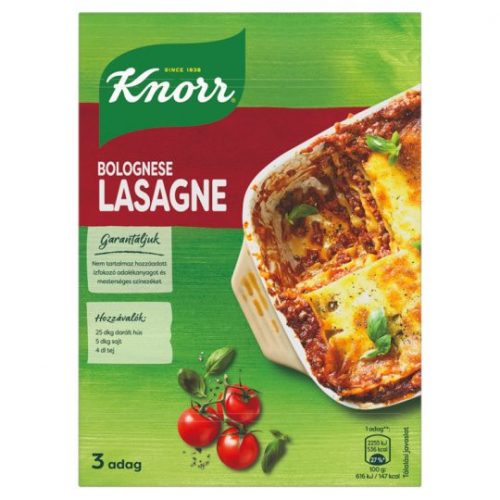 KNORR BOLOGNAI LASAGNE TÉSZTA 205G