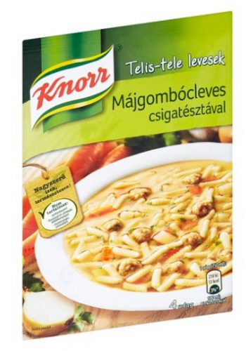 KNORR MÁJGOMBÓCLEVES CSIGATÉSZTÁVAL 58G