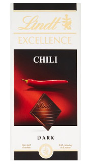 Lindt Excellence csokoládé Chili 100g