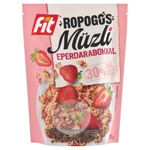 Fit reggeli ropogós müzli 200g eper