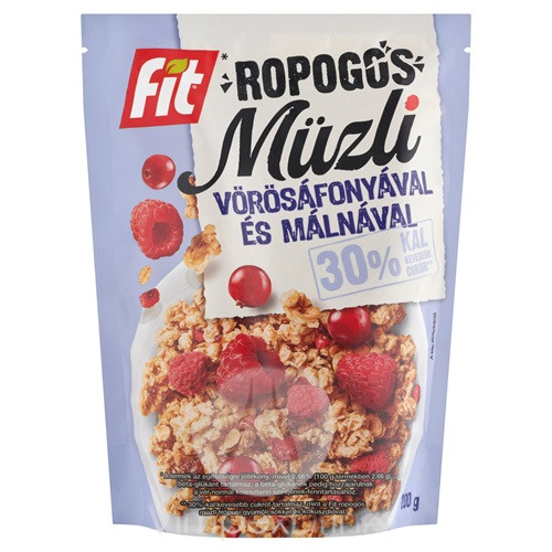 Fit reggeli ropogós müzli 200g málna-vörösáfonya