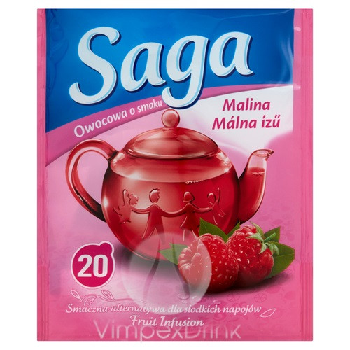 SAGA gyüm.tea 20 filt  Málna 34g