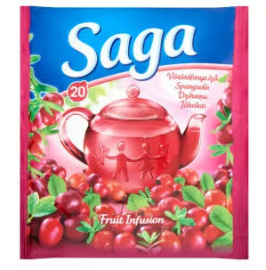 SAGA gyüm.tea 20 filt. Vörösáfonya 34g