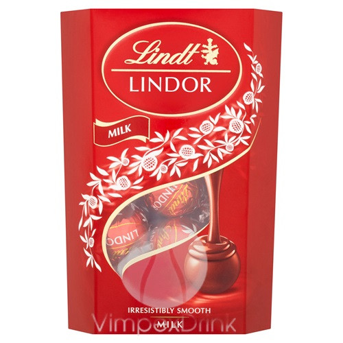 Lindt Lindor Milk tejcsok.golyók díszdob.200g/8/