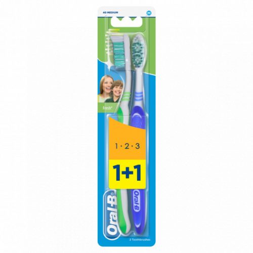 Oral-B fogkefe 3 EffNaturalFr duo 1+1db