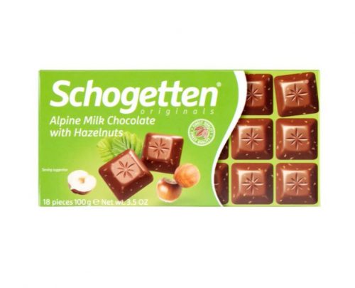 Schogetten Táblás Mogyorós csokoládé 100g /15/