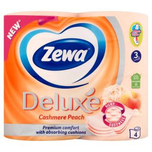 Zewa Deluxe Toalettpapír 3r Peach 4 tek