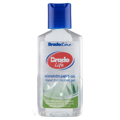 Bradolife kézfertőtlenítő gél 50ml aloe vera