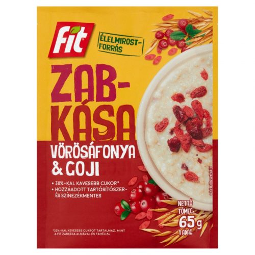 Fit reggeli zabkása GOJI Bogyóval 65g/ 20/