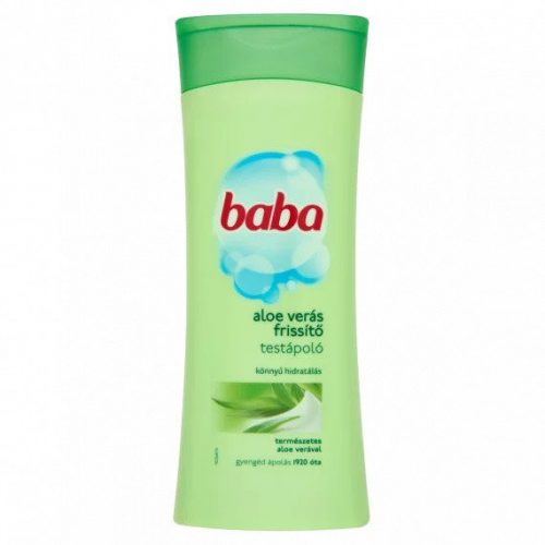 Baba testápoló 400ml Aloe verás frissítő