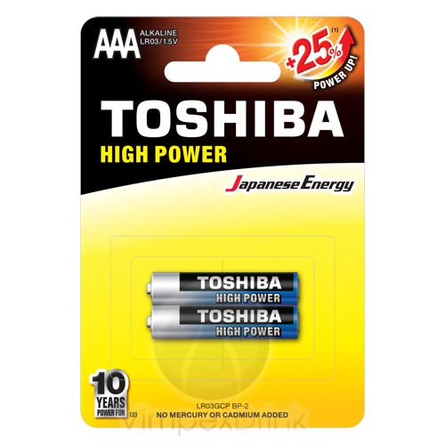 Toshiba alkáli elem LR3 BP2 AAA/2db