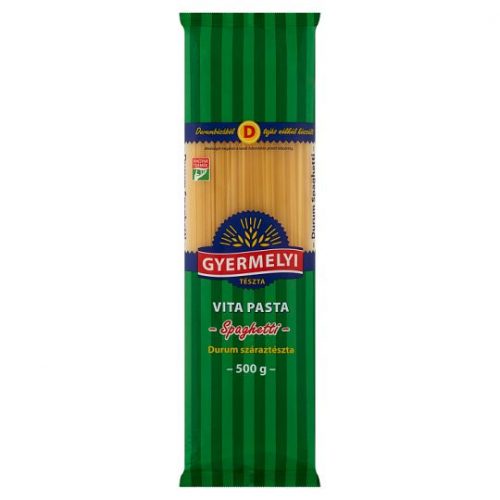 GYERMELYI VITA PASTA DURUM TÉSZTA SPAGETTI 500G