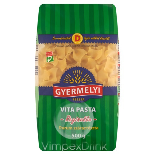 GYERMELYI VITA PASTA DURUM TÉSZTA FODROS KOCKA 500G