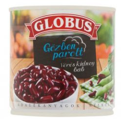 GLOBUS KONZERV Vörös Kidney bab fémd. 326g/285g TZ.