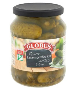 GLOBUS KONZERV Csemegeuborka 6-9cm 720ml üveg