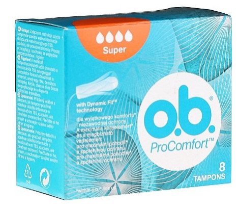 OB tampon Procomfort Bloss. 8db Super