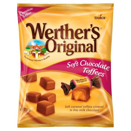 Werther's Original Chocolate Toffee 70g /18/