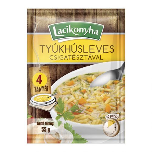 Lacikonyha Tyúkhúsleves csigatésztával 4 tányéros 55g