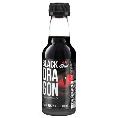 CSEVI Black Dragon keserű likőr 0,05l 34% vv.