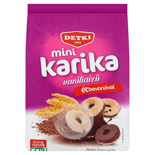 Detki Mini Karika vaníliaízű teasütemény ét 150g /12/ ZACSKÓS