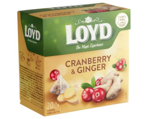 Loyd Piramis tea Gyömbér-Vörösáfonya 20*2g