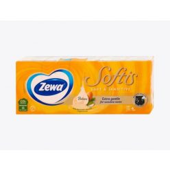 Zewa Softis 4 rétegű papírzsebkendő Soft&Sensitive 10x9