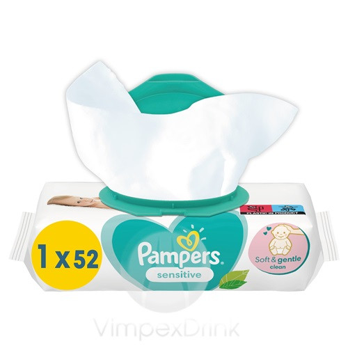 Pampers törlőkendő 52db Sensitive