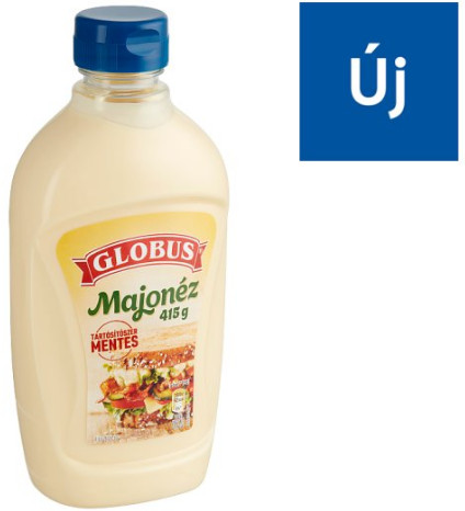 GLOBUS MAJONÉZ 415G ÚJ FLAKONOS