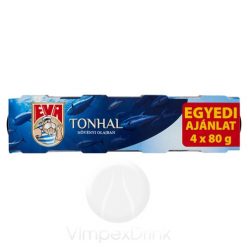 PODRAVKA EVA Tonhal darabok növényi olajban 4*80g