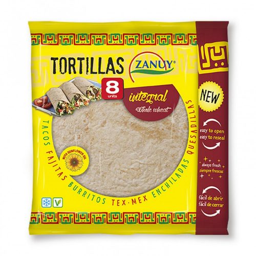 Zanuy Teljes Kiőrlésű Tortilla 20cm 8db 320g