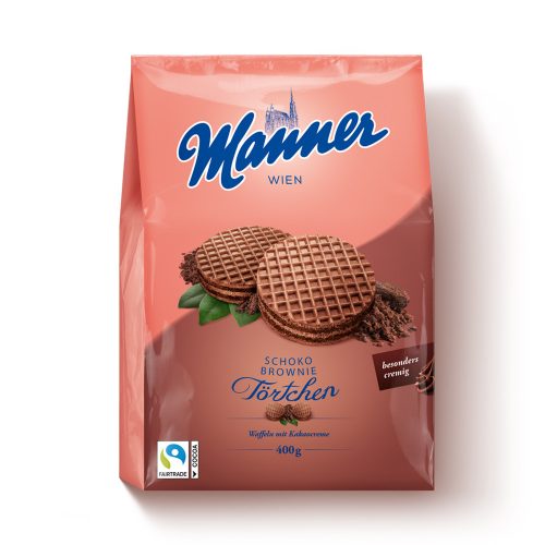 Manner törtschen csokoládés-Brownie 400g /8/