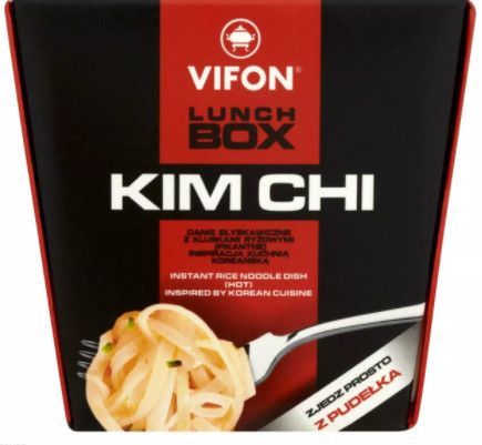 Vifon Lunch Box Kim Chi koreai  instant rizstészta (csípős) 85g