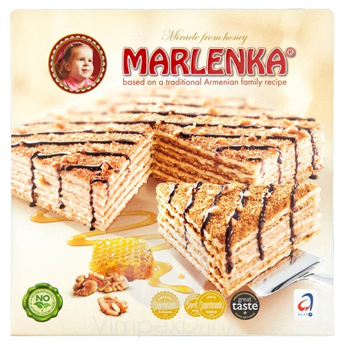 Marlenka mézes diós torta 800g