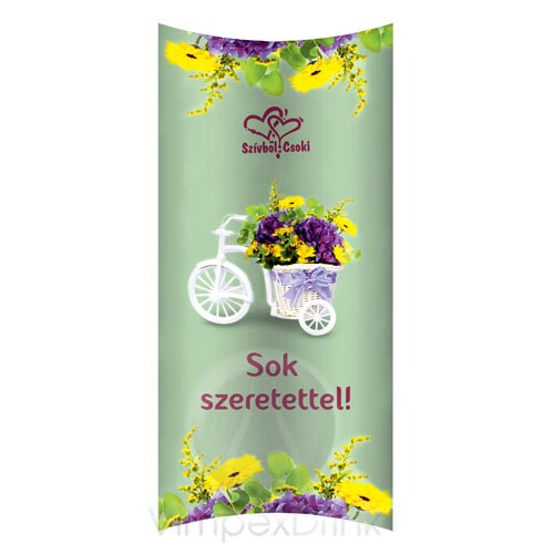 Szívből Csoki Táblás Szeretettel Bicikli 90g /10/