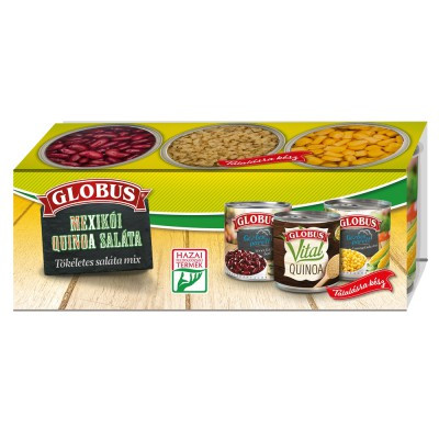 GLOBUS KONZERV Mexikói quinoa saláta 3x150 g