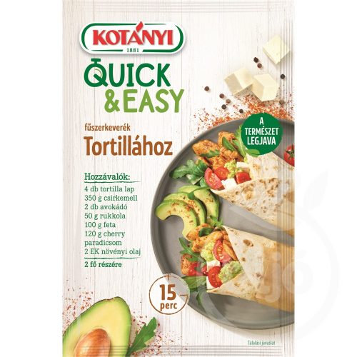 Kotányi Quick&Easy Tortillához fűszerkeverék 20g