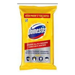 Domestos fert. törlőkendő 100db Lemon