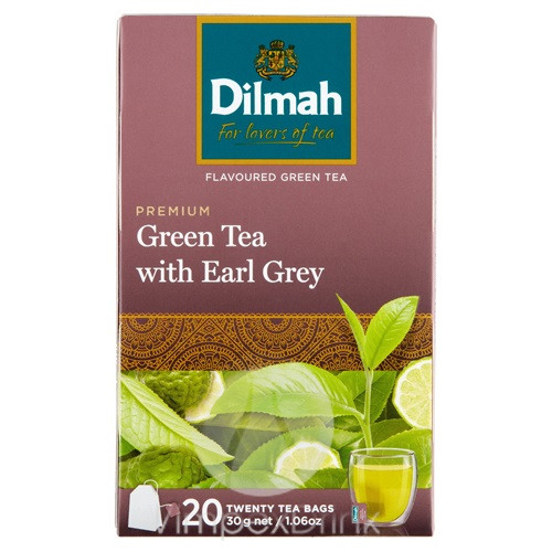 Dilmah Green Tea with Earl Grey  20*1,5g