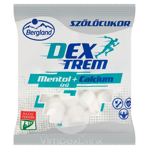 Dextrem Szőlőcukor Mentol+Cal.70g