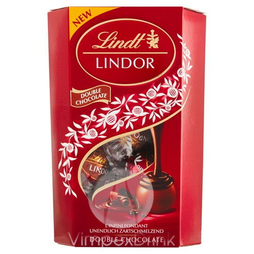 Lindor Double Chocolate golyók 200g