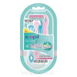 X-Epil Silky Fresh 3 pengés el. borotva 4db